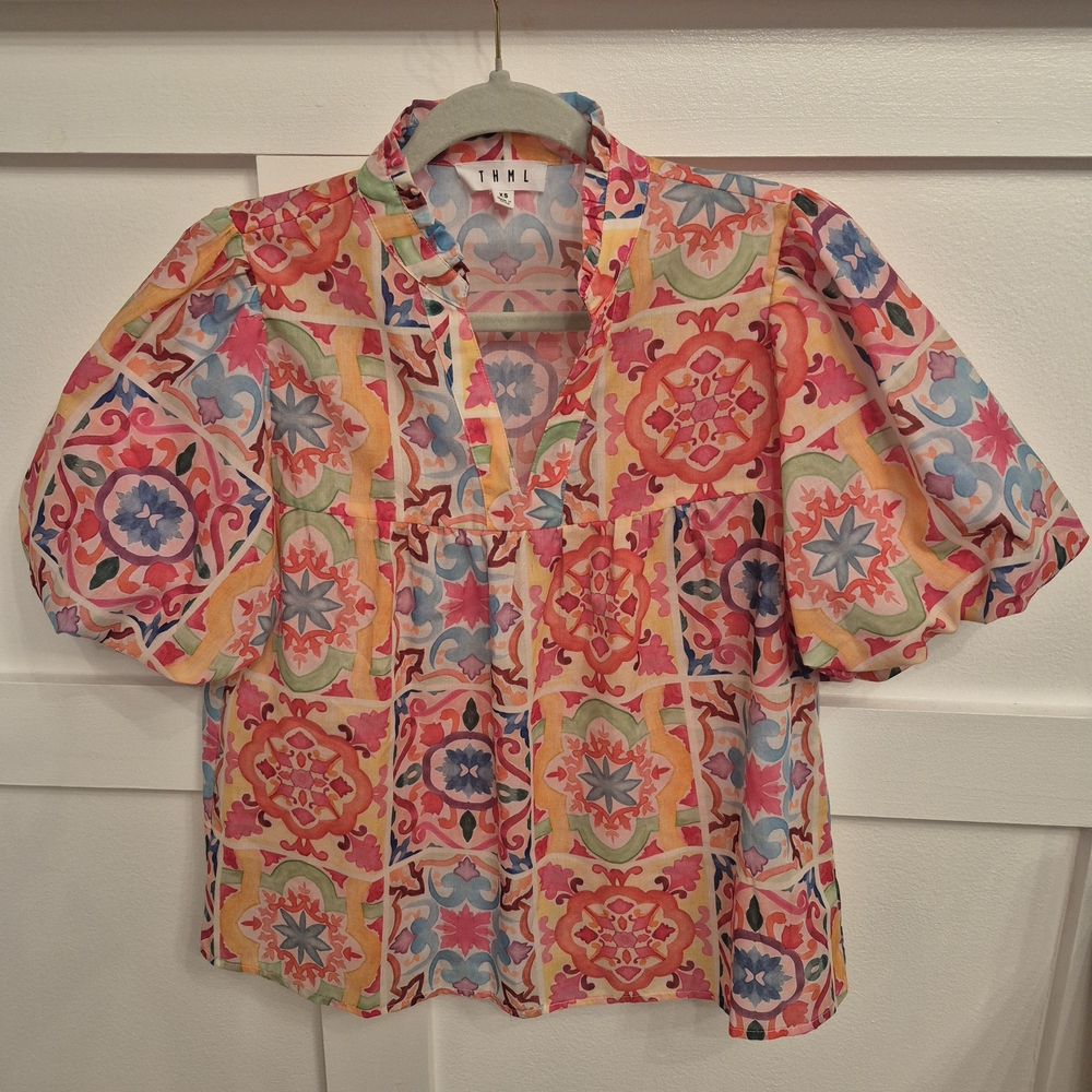 THML Multicolor Floral Blouse